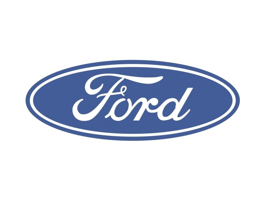 The classic blue Ford logo with white cursive lettering.