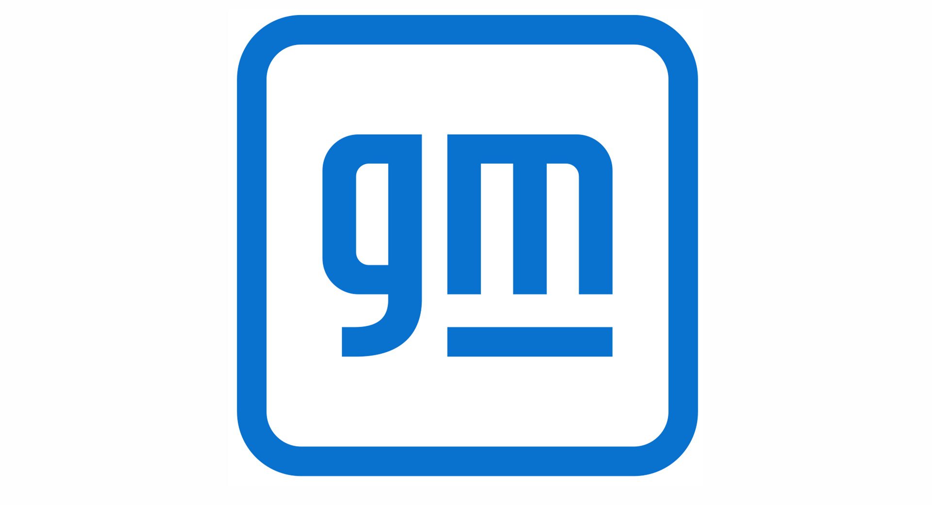 The classic GM logo in blue and white.