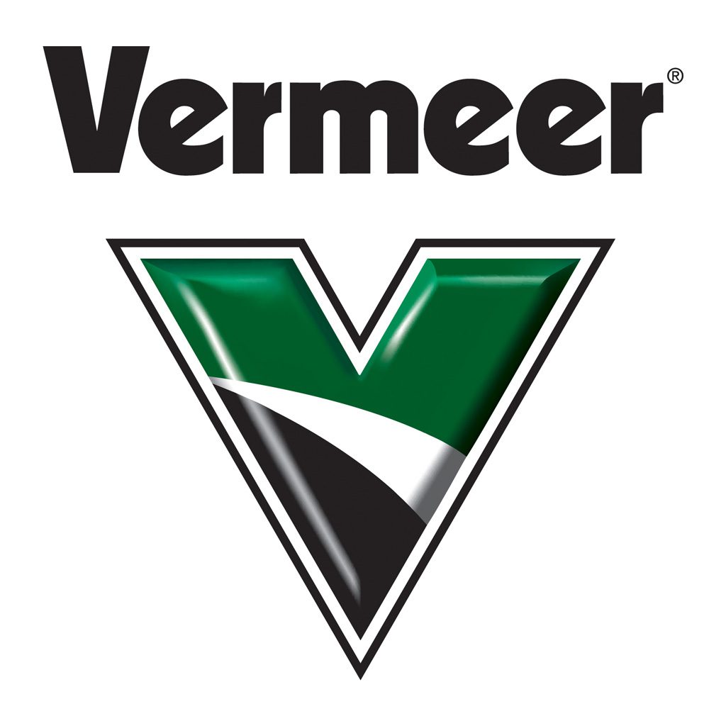 Vermeer logo featuring a stylized green and black 'V'.